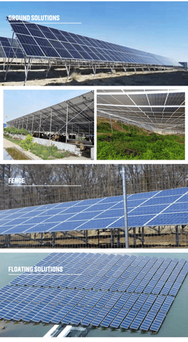 Aluminum Bracket N Style Ground Mounting Solar Panel System
