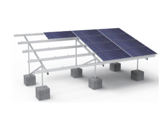 Aluminum Bracket W Style Ground Mounting Solar Panel System