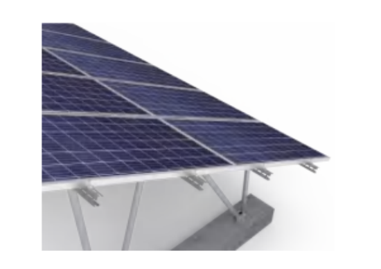 Carbon Steel Bracket Ground Mounting Solar Panel System