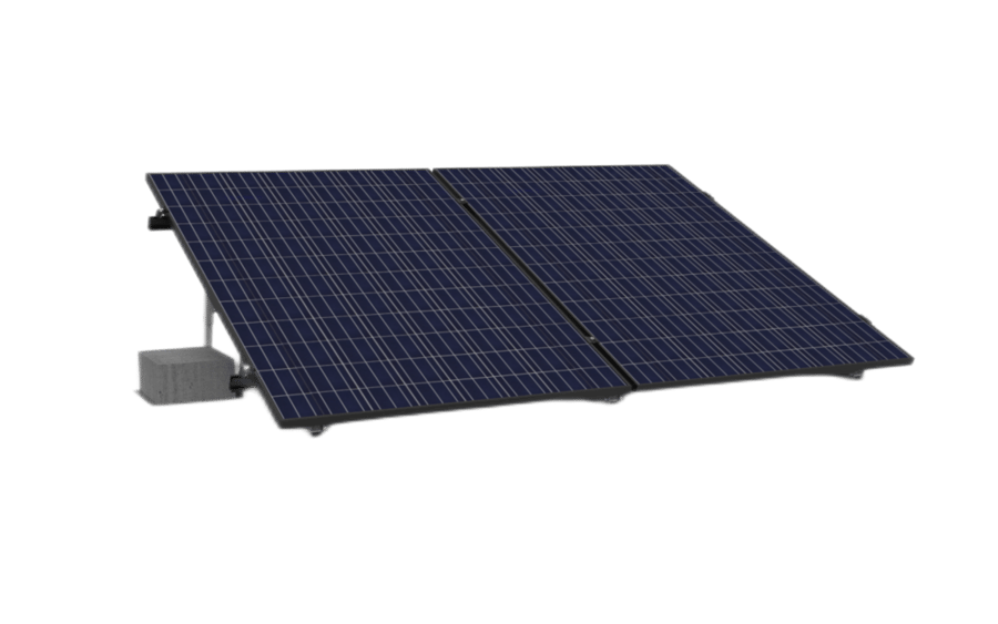 Custom Triangle Flat Roof Solar Bracket System