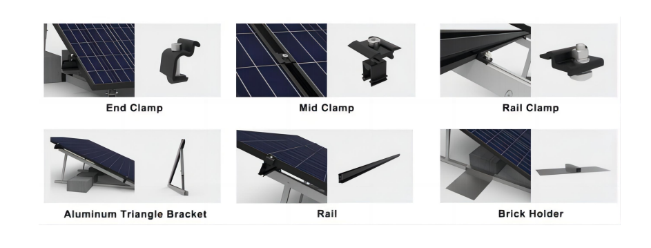 Adjustable Triangle Bracket Mounting System For Roof Solar